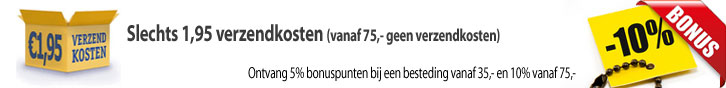 Slechts 1,95 verzendkosten
