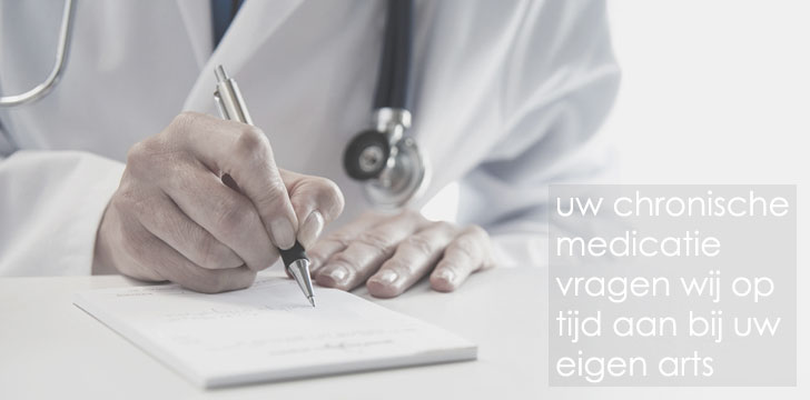 Uw chronische medicatie aangevraagd bij uw eigen arts