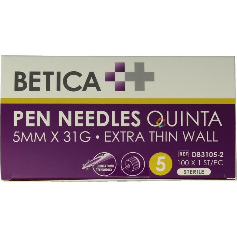 Betica Pen Needles Quinta 5mm 31g Extra Thin Wall