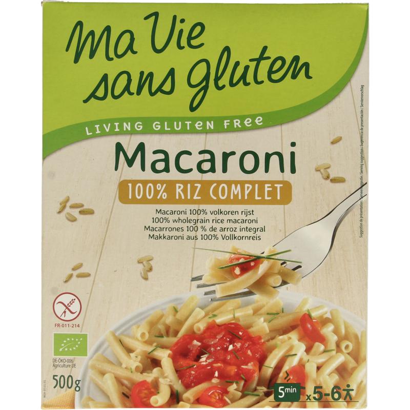 Ma Vie Sans Gluten Macaroni Volkoren Rijst