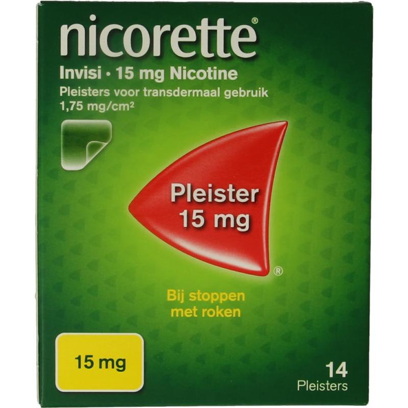 Nicorette Invisi Pleister Transdermaal 15mg/16uur