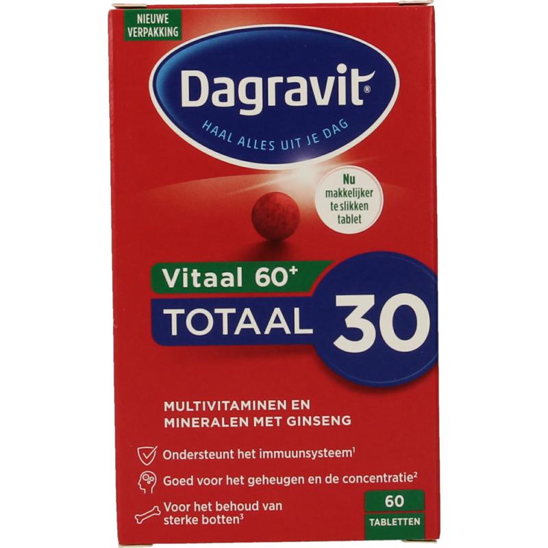 Dagravit Totaal 30 Xtra Vitaal 60+ Tablet