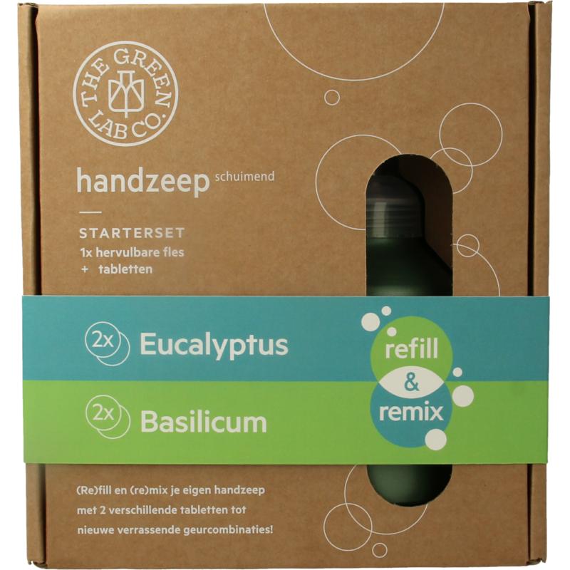Handzeep Premium Starterset Eucalyptus & Basilicum