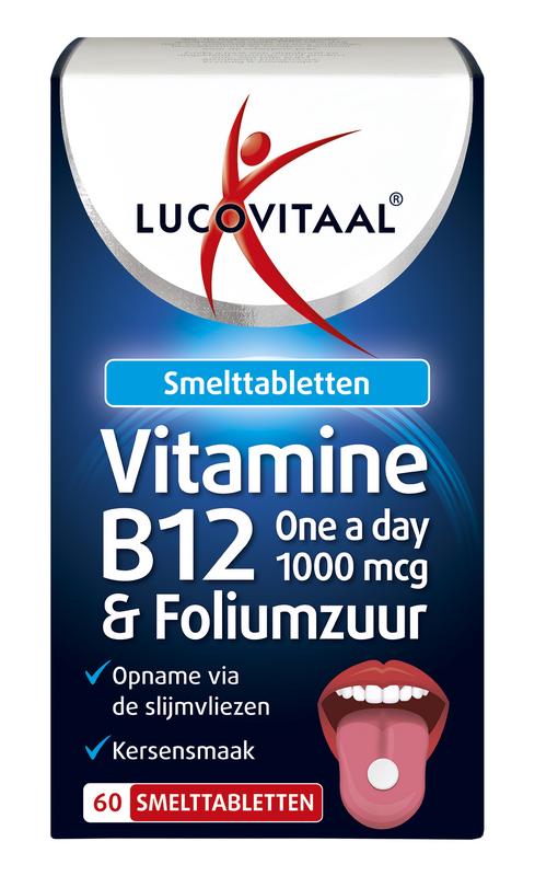Lucovitaal Vitamine B12 & Foliumzuur Smelttablet