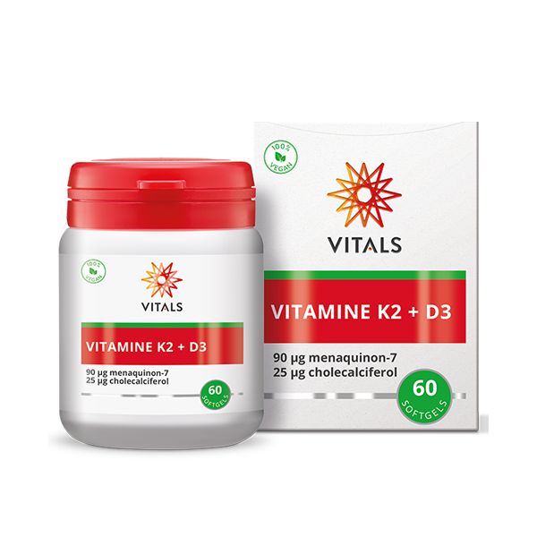 Vitals Vitamine K2/D3 Softgel 90/25mcg