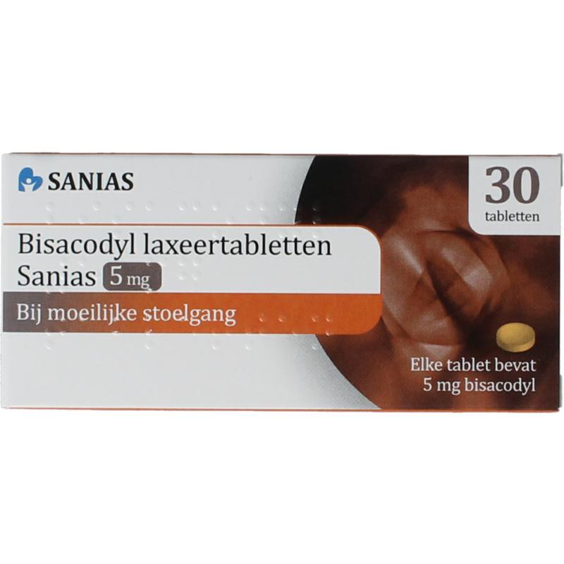 Bisacodyl Laxeertablet Sanias Tablet Msr 5mg