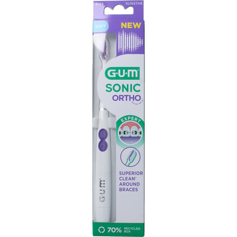 Gum Sonic Ortho Tandenborstel Batterij