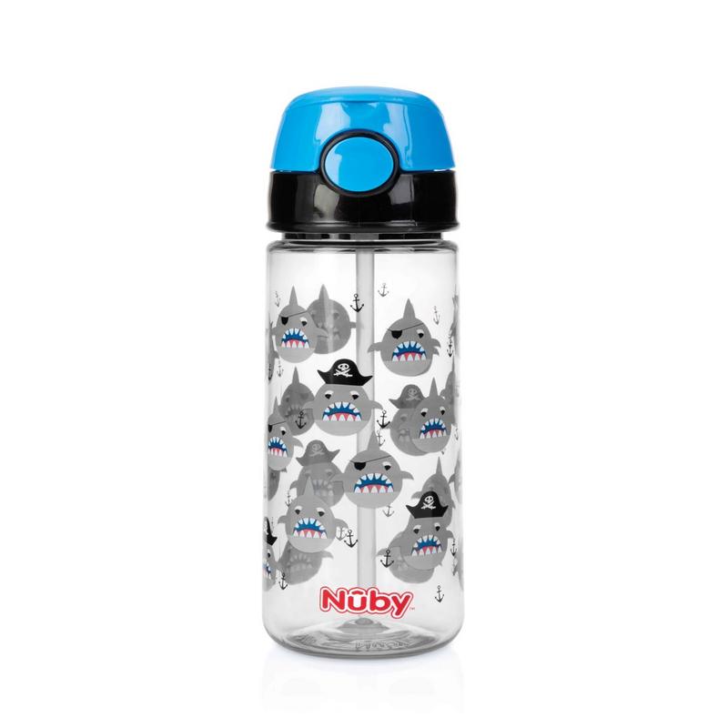 Nuby Beker Zacht Rietje+Dr Knop Tritan B 3+J 540ml