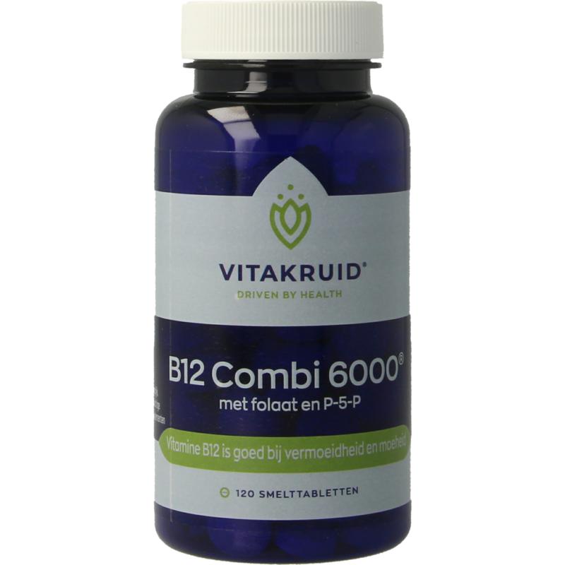 Vitamine B12 Combi Folaat 6000 & P5p Vitakruid Tab