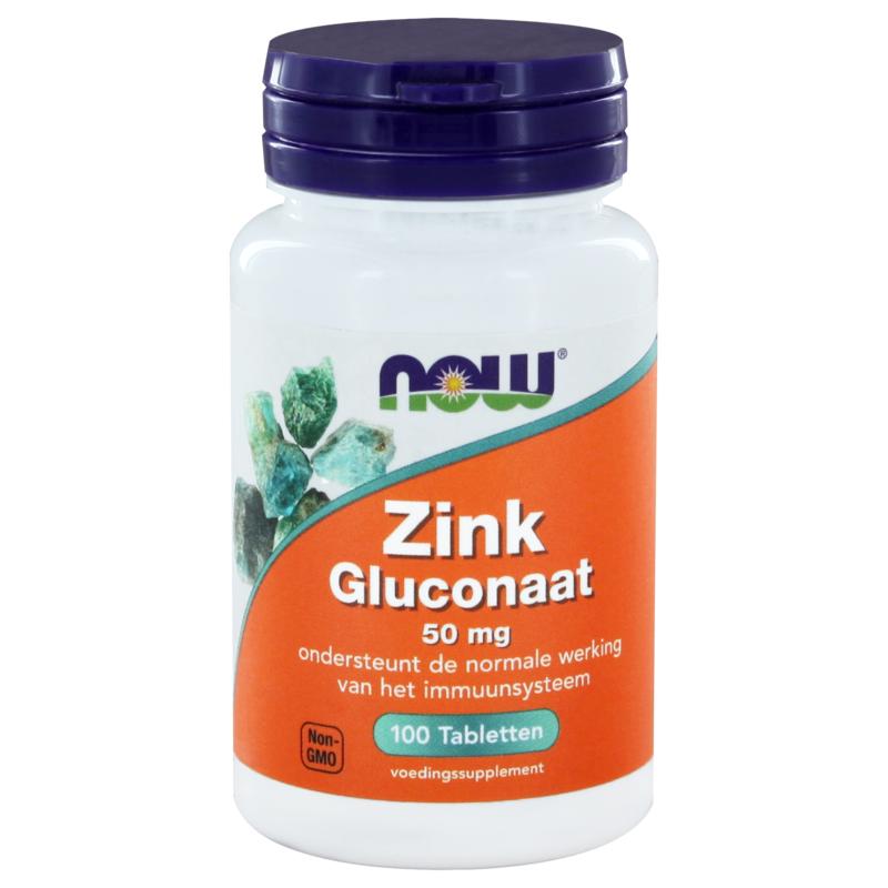 Now Zinc Gluconate 50mg Tablet 6910
