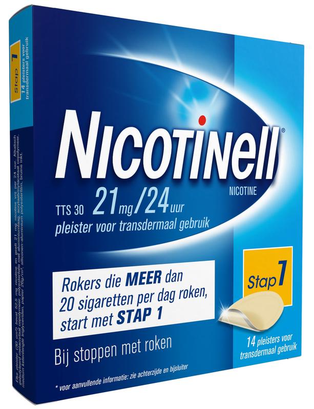 Nicotinell Pleister 21mg/24uur (Tts30)