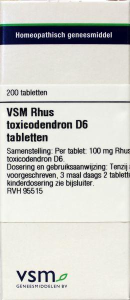 Vsm Rhus Toxicodendron D6 Tablet