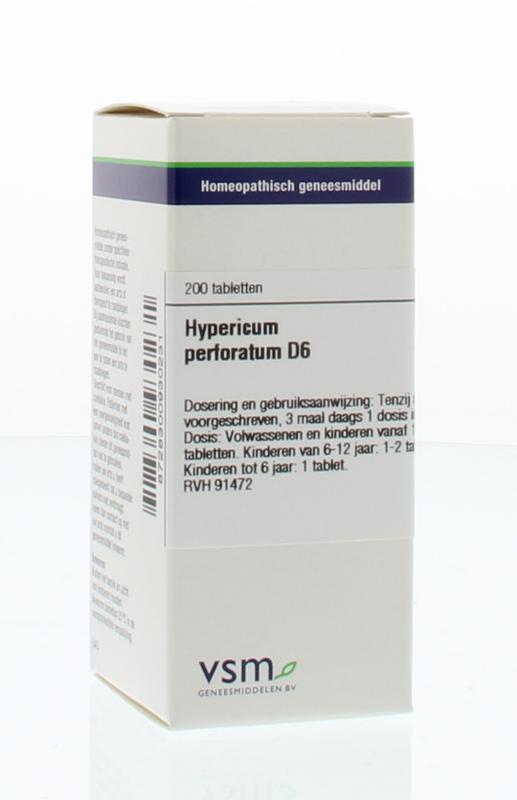 Vsm Hypericum Perforatum D6 Tablet