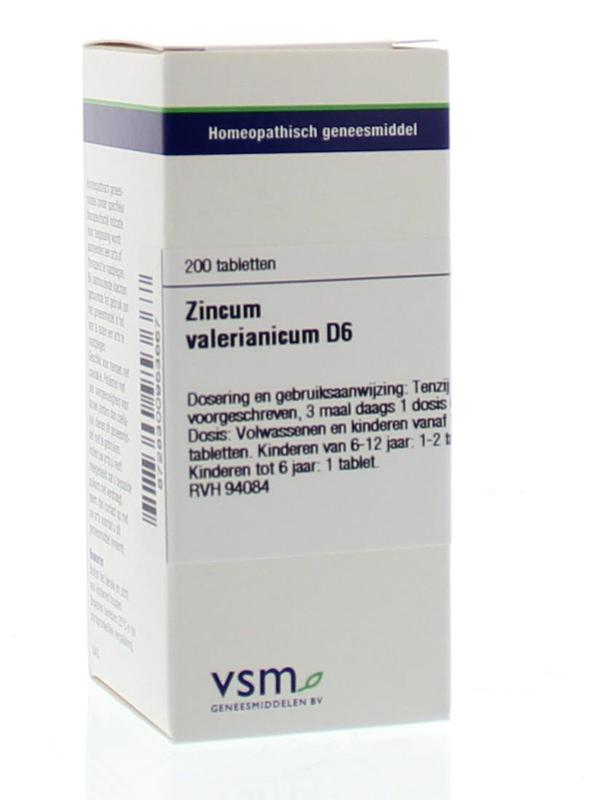 Vsm Zincum Valerianicum D6 Tablet
