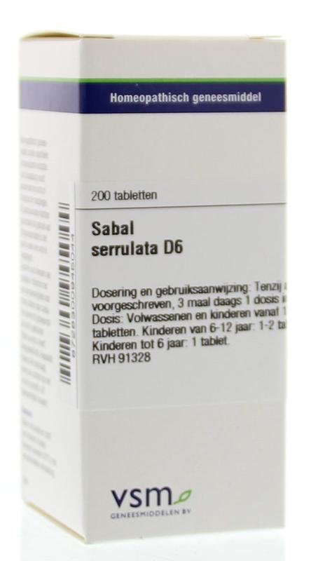 Vsm Sabal Serrulata D6 Tablet