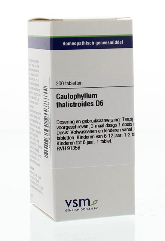 Vsm Caulophyllum Thalictroides D6 Tablet