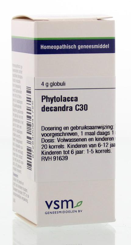 Vsm Phytolacca Decandra C30 Globuli