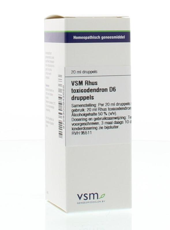 Vsm  Rhus Toxicodendron D6 Dilutie