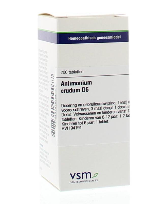 Vsm Antimonium Crudum D6 Tablet