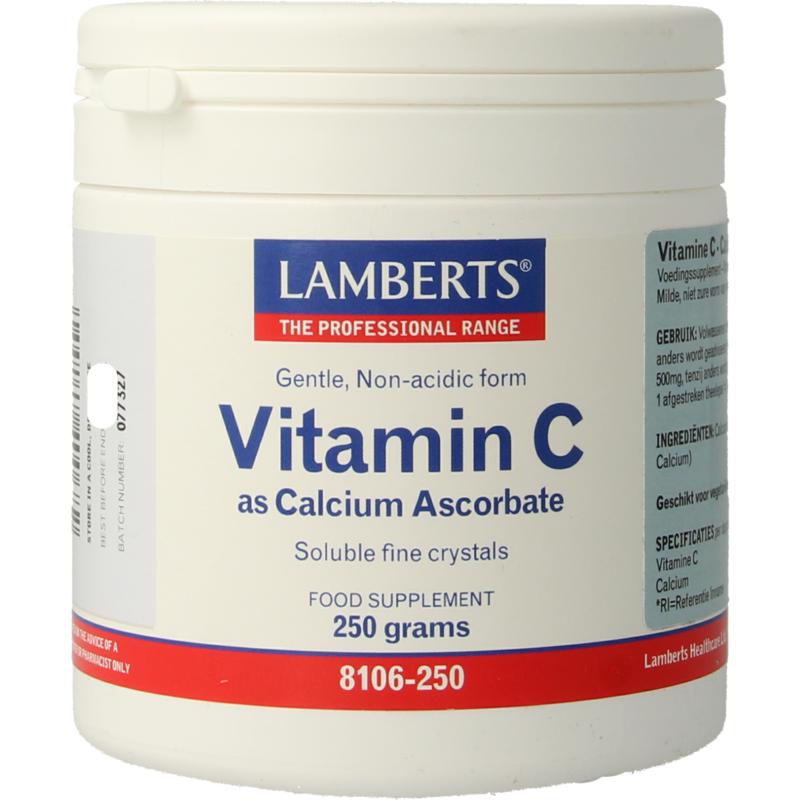 Vitamine C Calcium Ascorbaat Lamberts Poeder