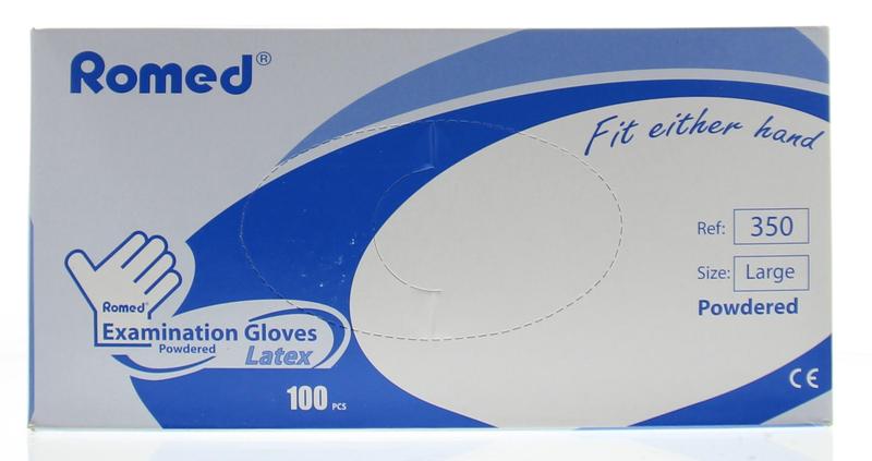 Onderzoekhandschoen Romed Latex L