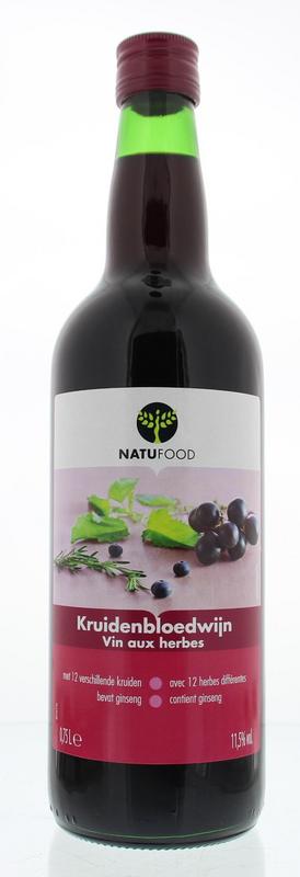 Natufood Kruidenbloedwijn Rood 750ml