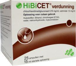 Hibicet Verdunning Opl Cutaan Flacon 15ml