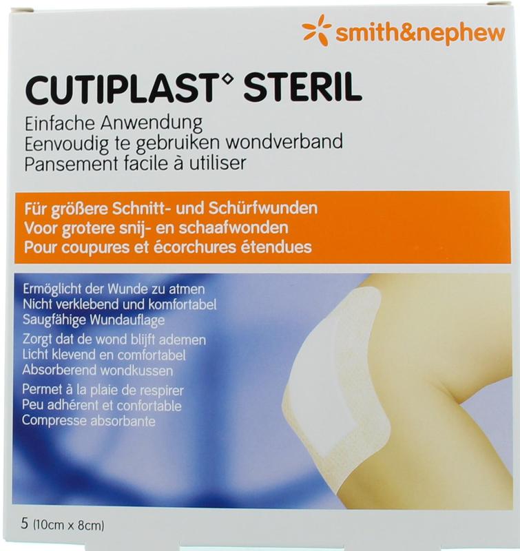 Cutiplast Wondverband Steriel 10x 8cm