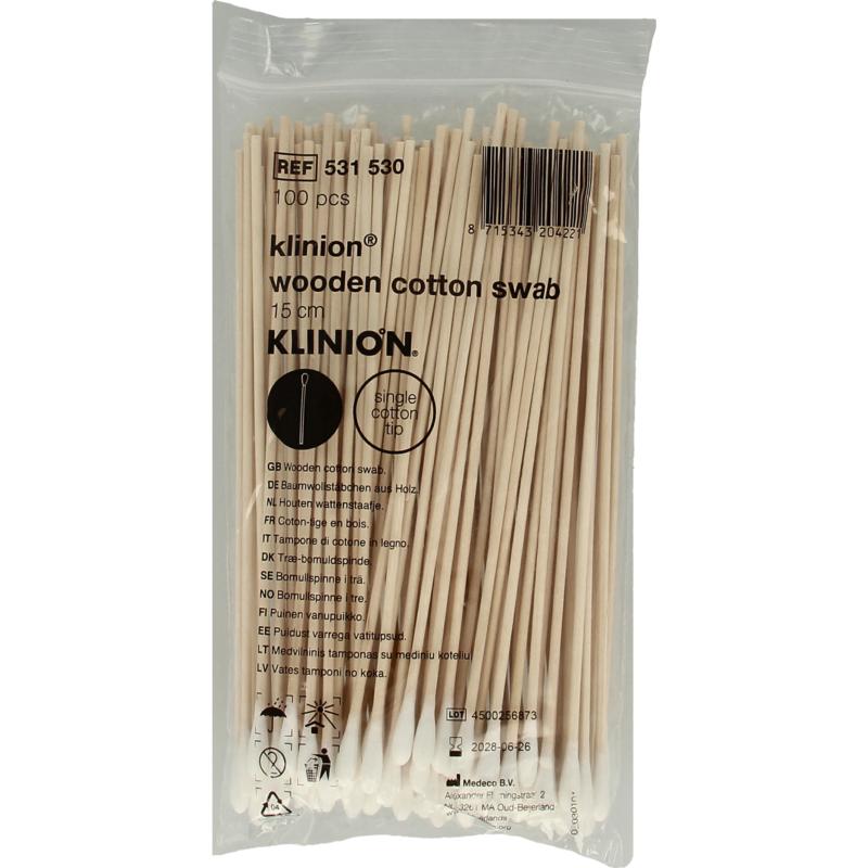 Wattenstaafje Medispo Hout 15cm Kleine Prop