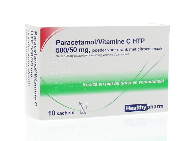 Paracetamol/Vitamine C Htp Pdr V Dr Sach 500/50mg