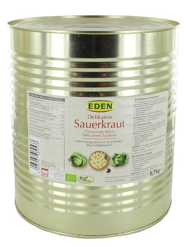 Eden Zuurkool In Blik 10lt 9700g
