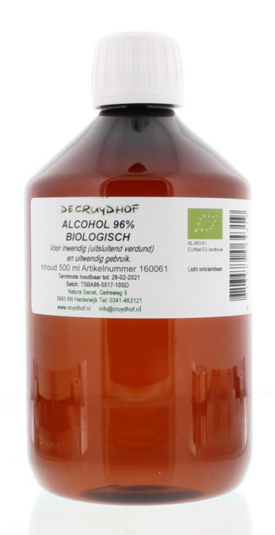 Alcohol 96% Inw+Uitw Cru 500ml