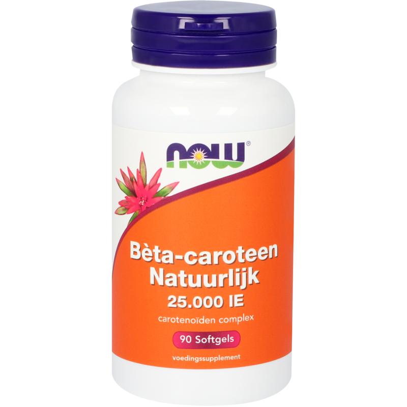 Now Natuurlijk Beta Caroteen Softgel 25000ie