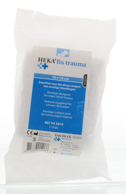 Traumazwachtel Heka Fix Trauma Steriel 10x18cm