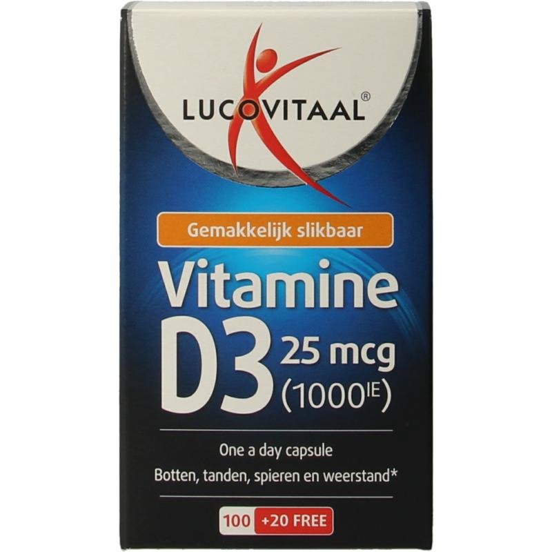 Lucovitaal Vitamine D3 Capsule 25mcg
