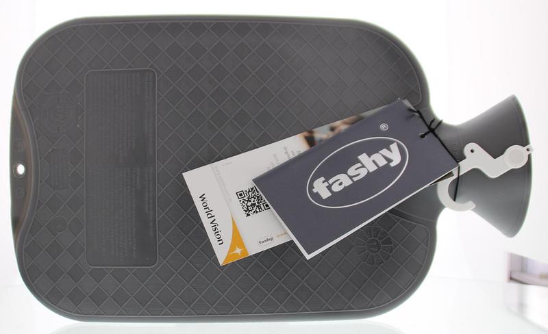 Fashy Kruik Warmwaterzak Enkele Ribbel Antraciet