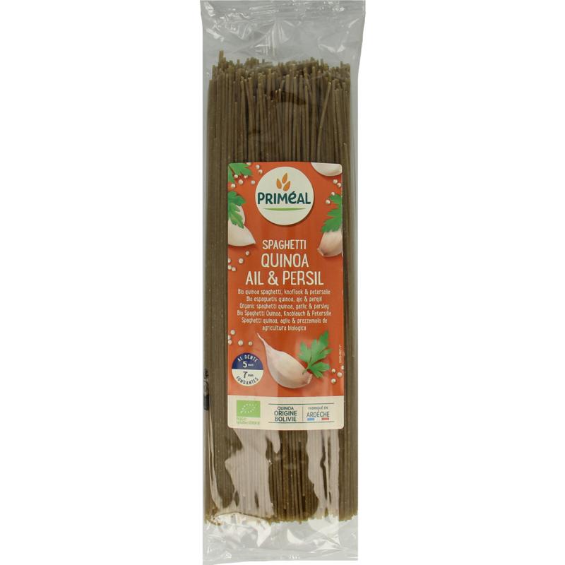 Spaghetti Tarwe Quinoa Knoflook Peterselie Bio