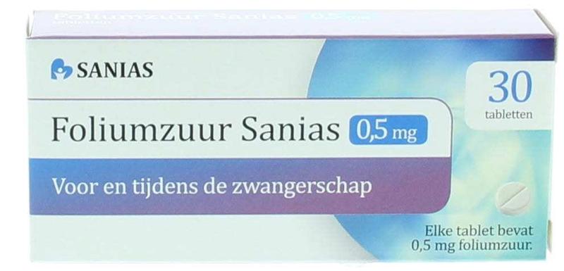 Foliumzuur Sanias Tablet 0,5mg