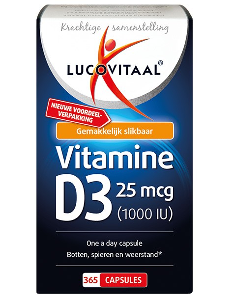 Lucovitaal Vitamine D3 Capsule 25mcg