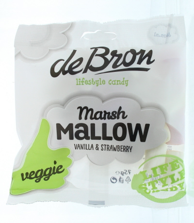 De Bron Vegan Marshmallows Mini Pink & White