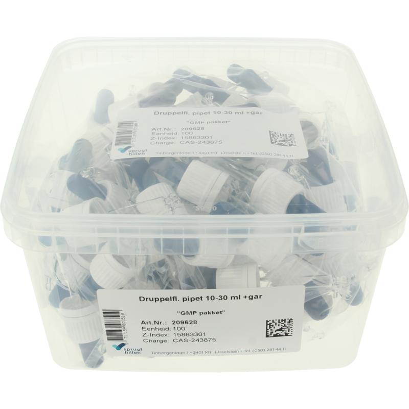 Druppelflacon Pipet S-H 10-30ml M Gar Sluiting
