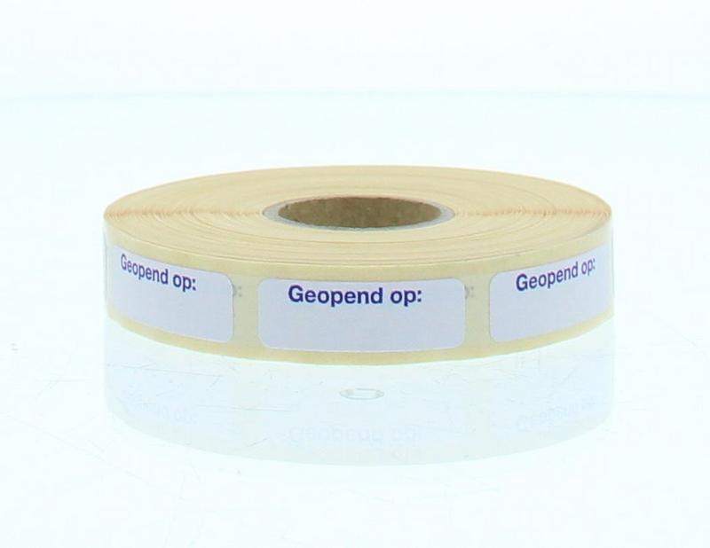 Sticker Geopend Op