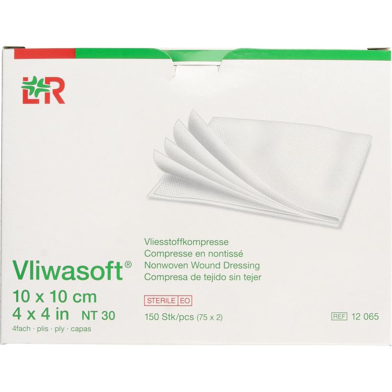 Vliwasoft Nw Kompres 10x10cm 4l 2st-Vp Steriel