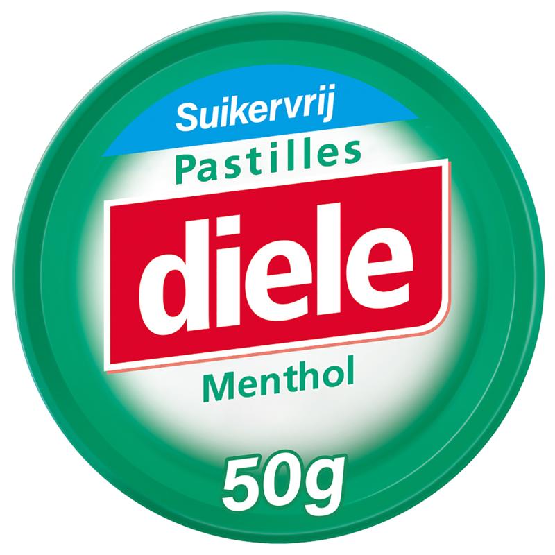 Diele Pastilles Menthol Suikervrij New