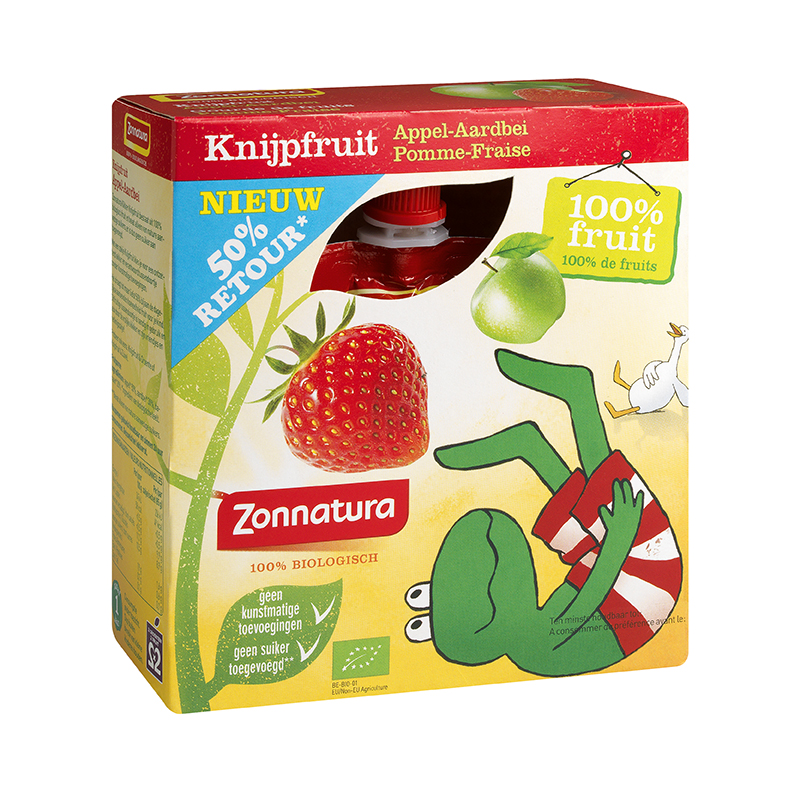 Knijpfruit Appel/Aardbei Kikker