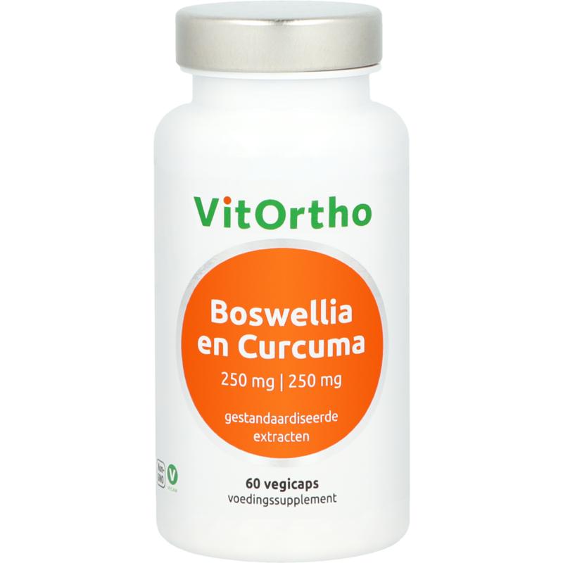Vitortho Boswellia Extr en Curcuma Vcaps 250/250mg