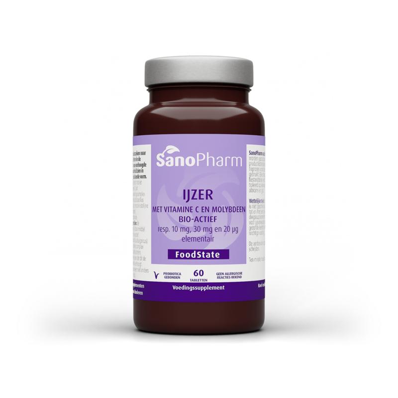 Sanopharm Ijzer 10mg + Molybdeen & Vit C Tab Foods