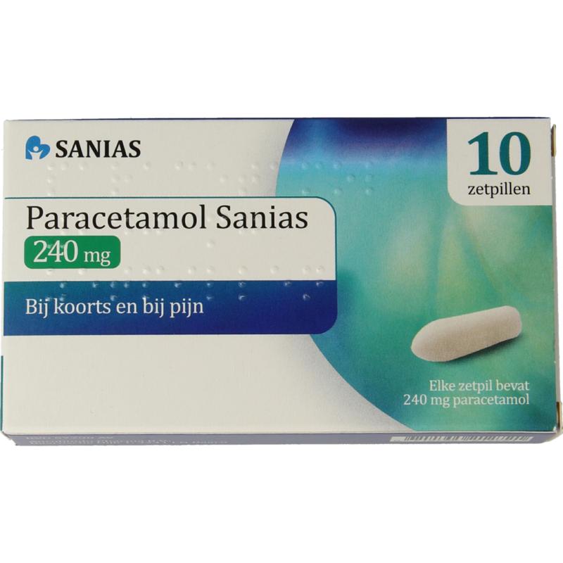 Paracetamol Sanias Zetpil 240mg