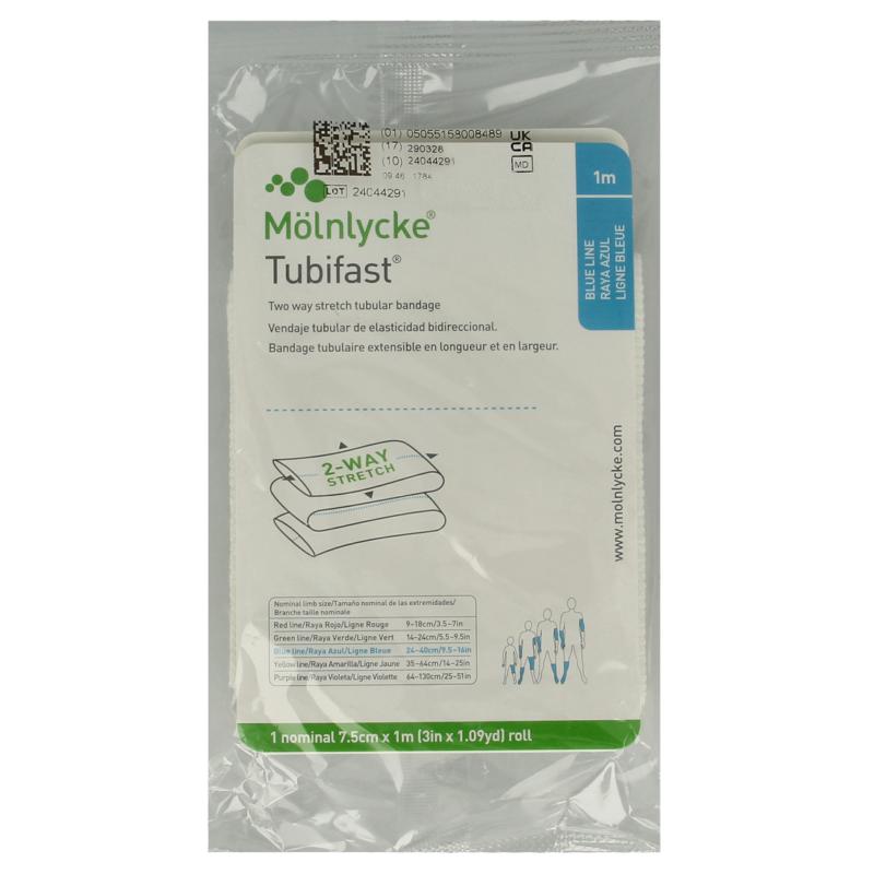 Tubifast 2-Way Stretch 1m Blauw