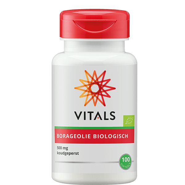 Vitals Borage-Olie Biologisch Capsule 500mg